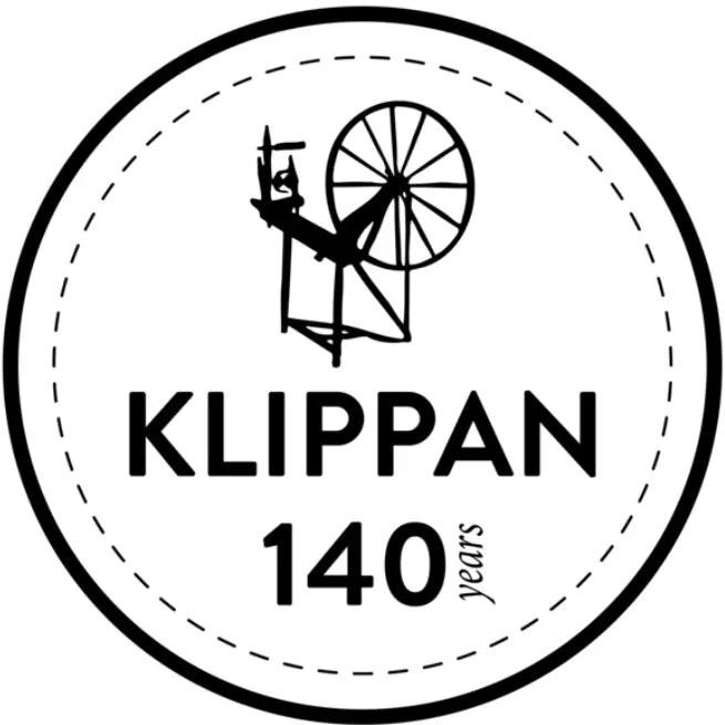 Klippan Yllefabrik Logo – nachhaltige, handgefertigte Wolldecken aus 100% natürlicher Wolle.