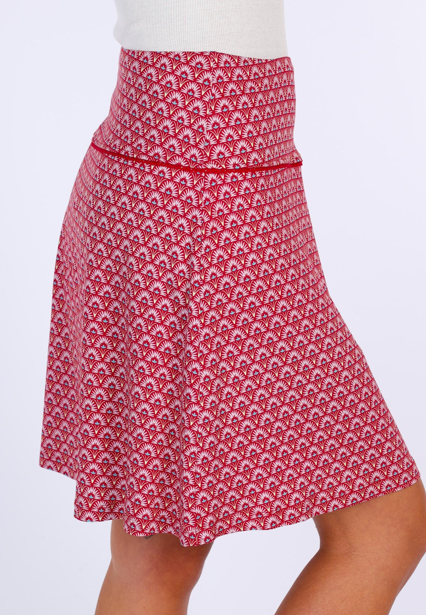 Skirt Amanda Tulip Bow - Ruby