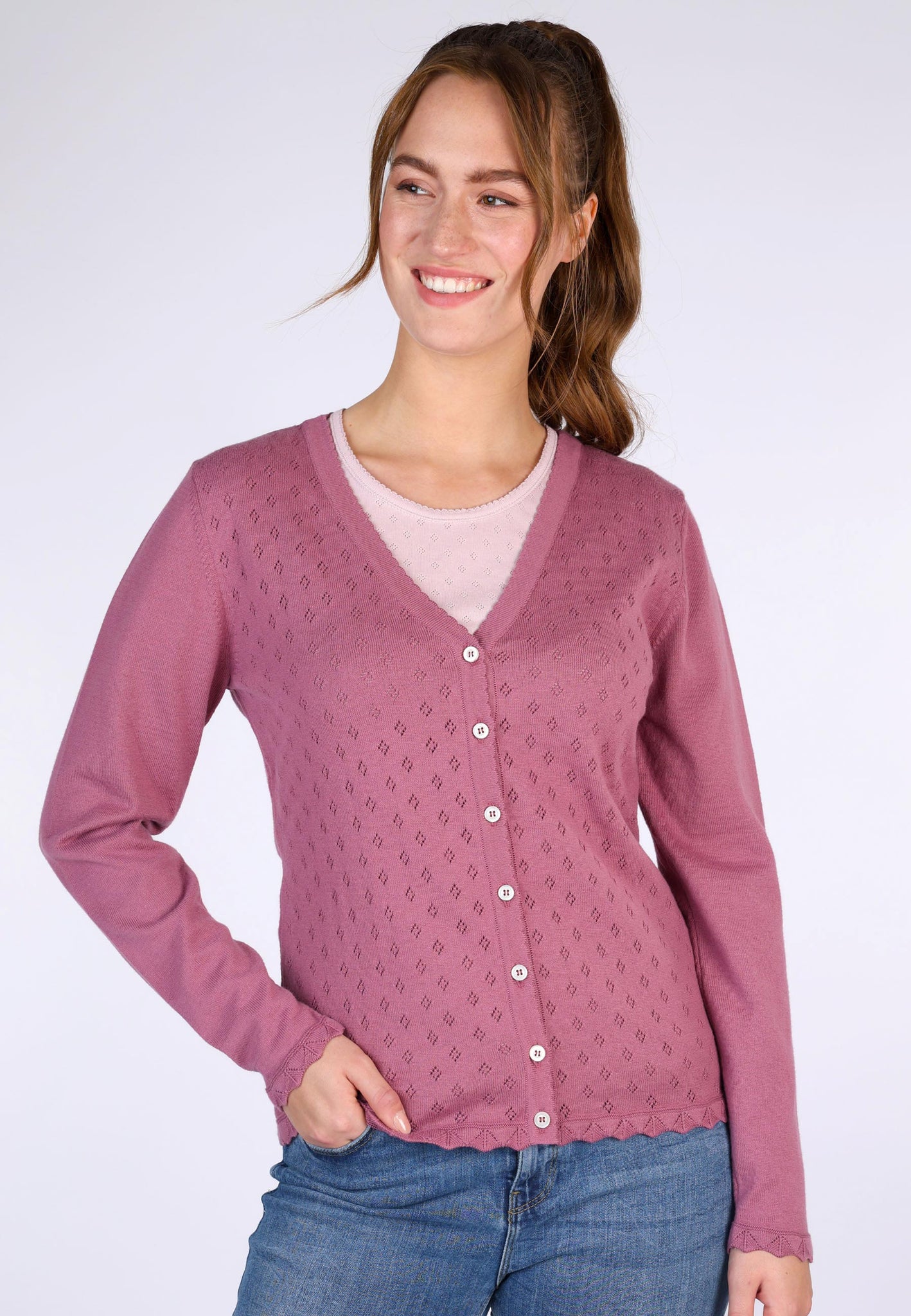 Sorgenfri Sylt - Cardigan Vali - Tea Rose