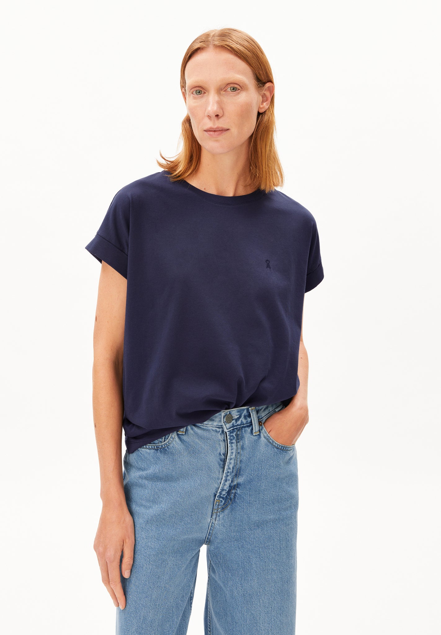Armedangels T-Shirt Idaara - Tinted Navy