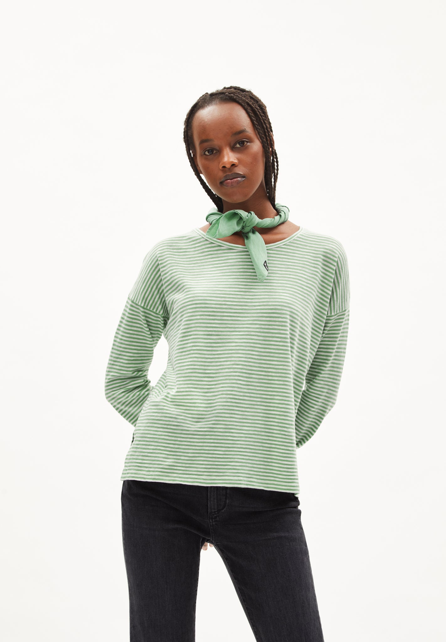 Sianaa Lovely Stripes - Longsleeve aus Biobaumwolle