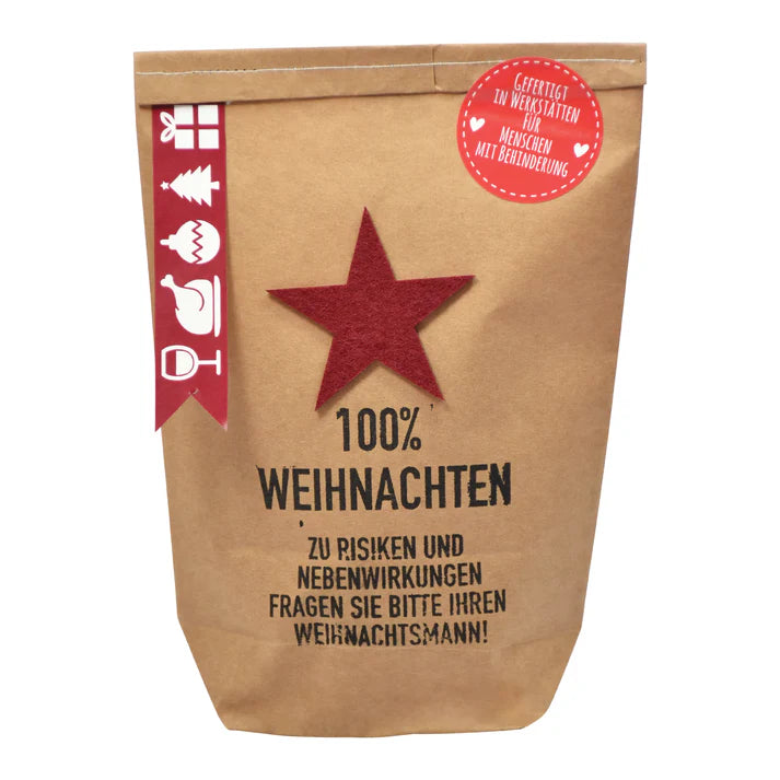 Wunderle Geschenktüte  -  100% Weihnachten