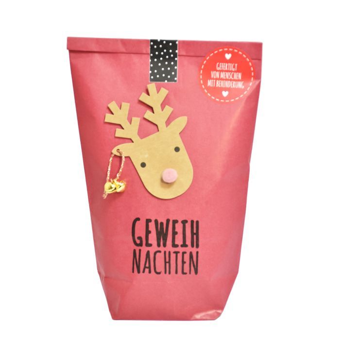 Wonderful gift bag - Christmas surprise bag with moose