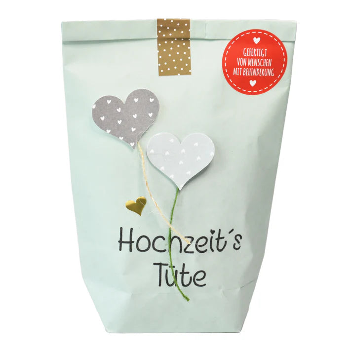 Wunderle Geschenktüte  -  Hochzeitstüte mit ganz viel Herz