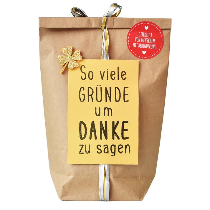 Wunderle Geschenktüte  - So viele Gründe um Danke zu sagen