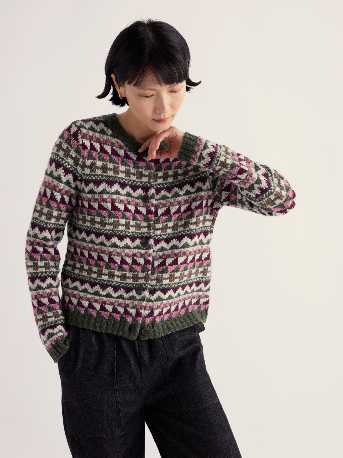 Seasalt Cornwall Dawson Pick Fair Isle Cardigan