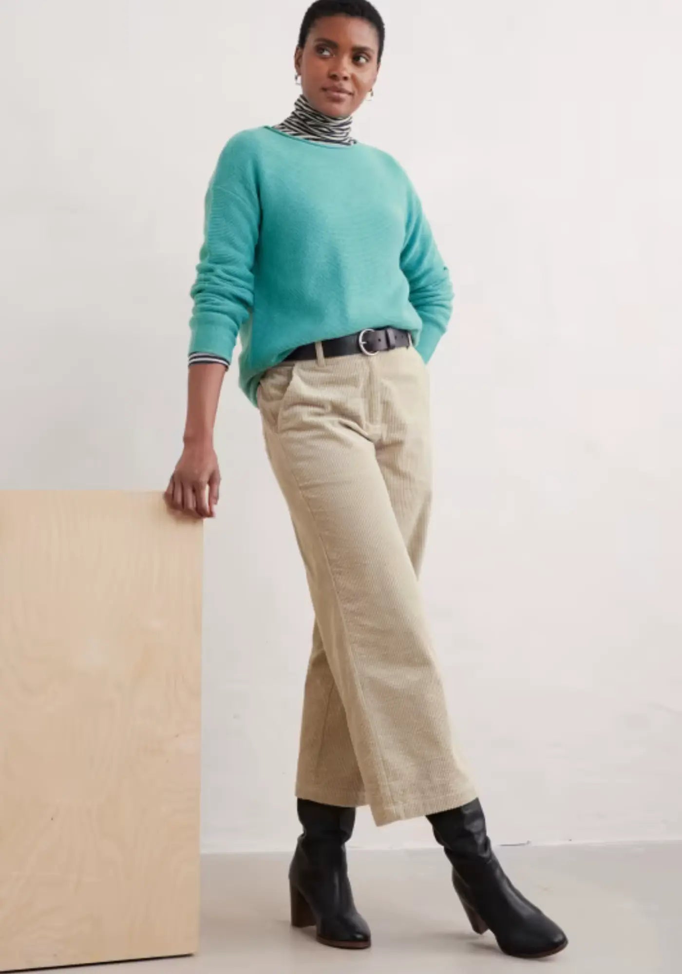 Fruity Jumper Pullover in Light Blue von Seasalt Cornwall. Weich, oversized und ideal für lässige und stilvolle Outfits.