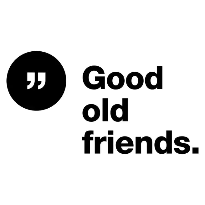 Good old friends. Logo – Kreative Design- und Geschenkartikel aus Papier, Draht und mehr. Handgefertigt mit Liebe, jetzt bei lieblingsstuecke.shop entdecken.