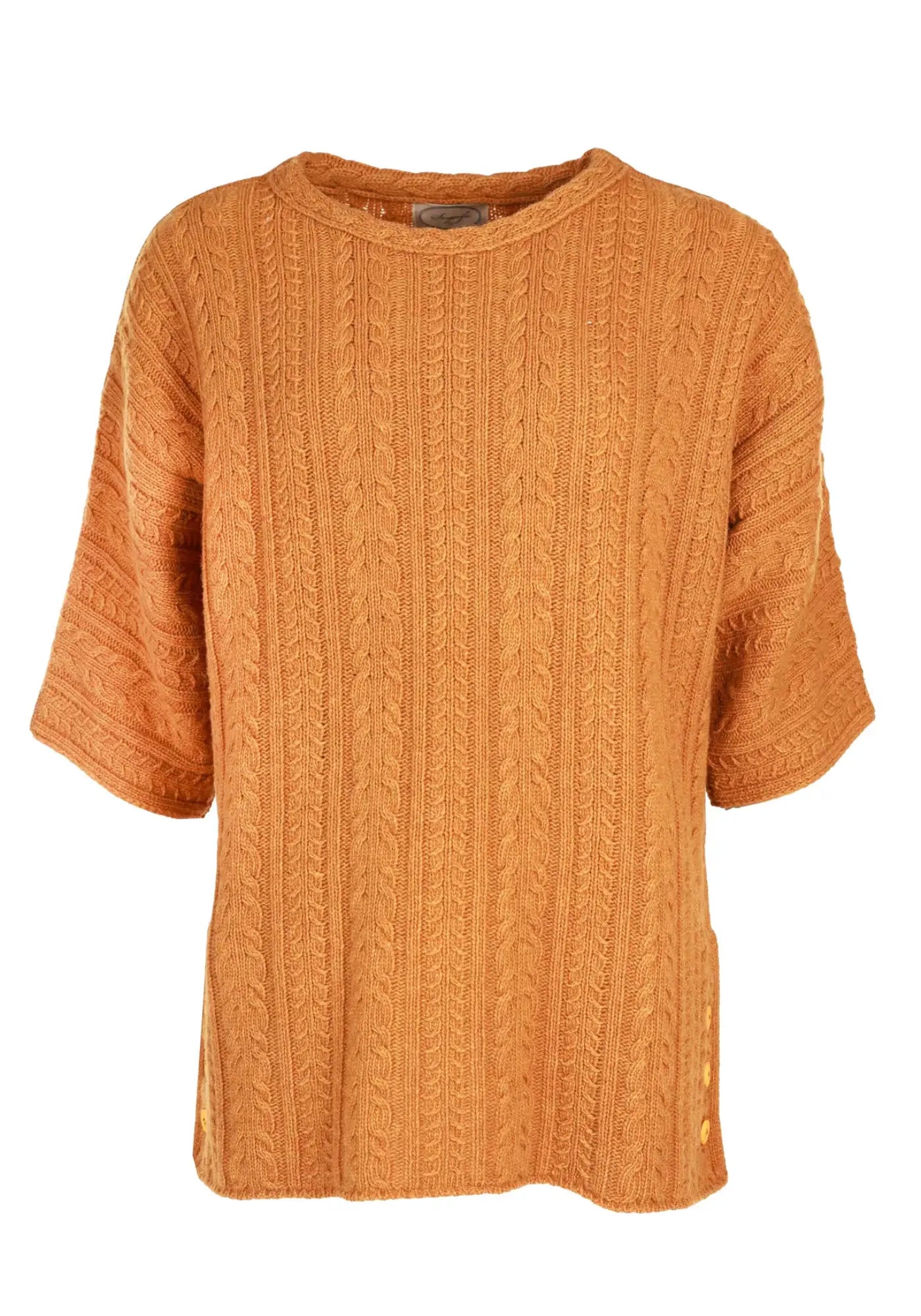 Stylischer Komfort: Der Mitzi Pullover in Orange besticht durch seinen lässigen oversized Look und hochwertigen Materialmix aus Lambswool. Dein Must-have für kühle Tage!