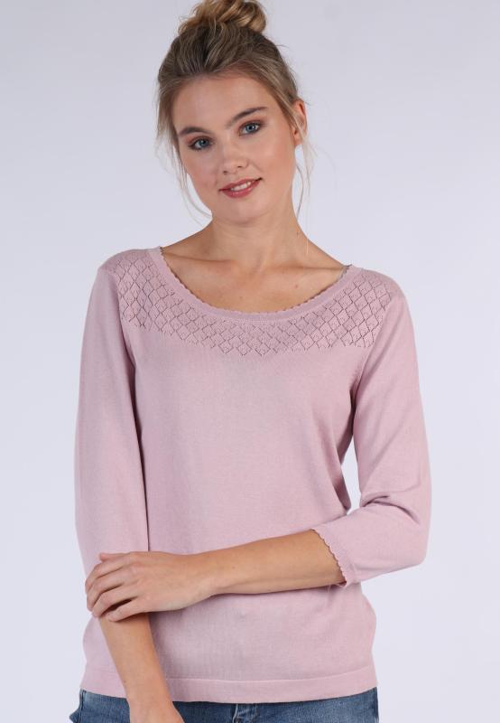 Knitted sweater Dafne - Rose