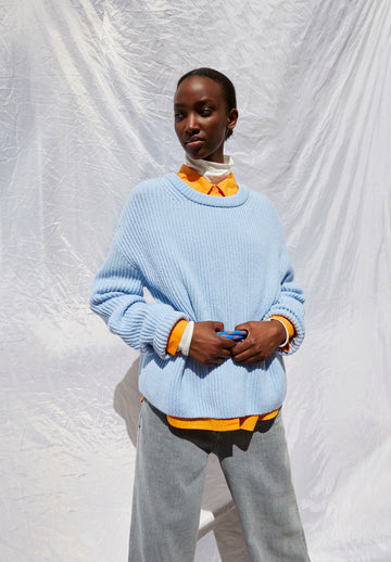 Naaruko - Knitted sweater made from organic wool mix